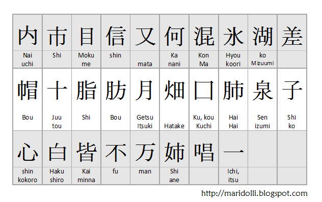 nihongo in kanji